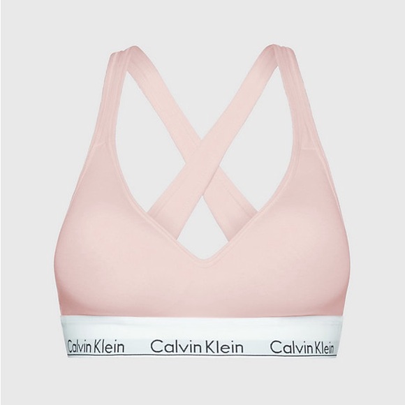 Calvin Klein Other - NWOT calvin klein light pink size xs padded cross back sports bra !